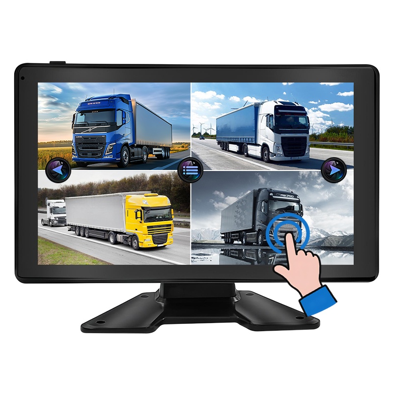 10,1-Zoll-Touchscreen-Fahrzeug-Quad-View-1080P-DVR-Aufnahmemonitor