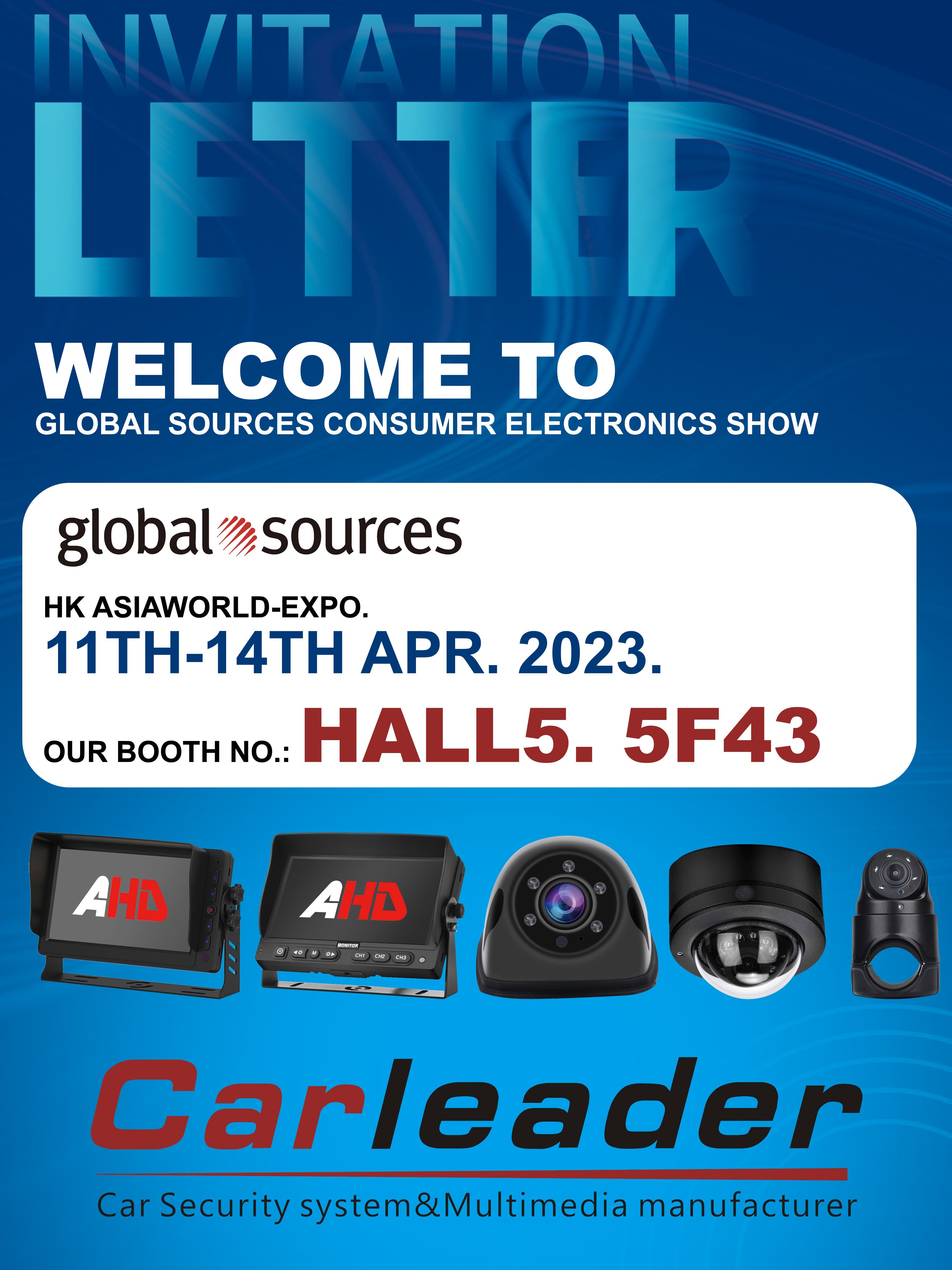 Besuchen Sie uns auf der HK Global Sources Exhibition im April 2023