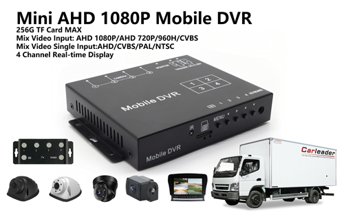 4CH Mini AHD 1080P Mobiles DVR-Kit mit 4 HD-Kamera