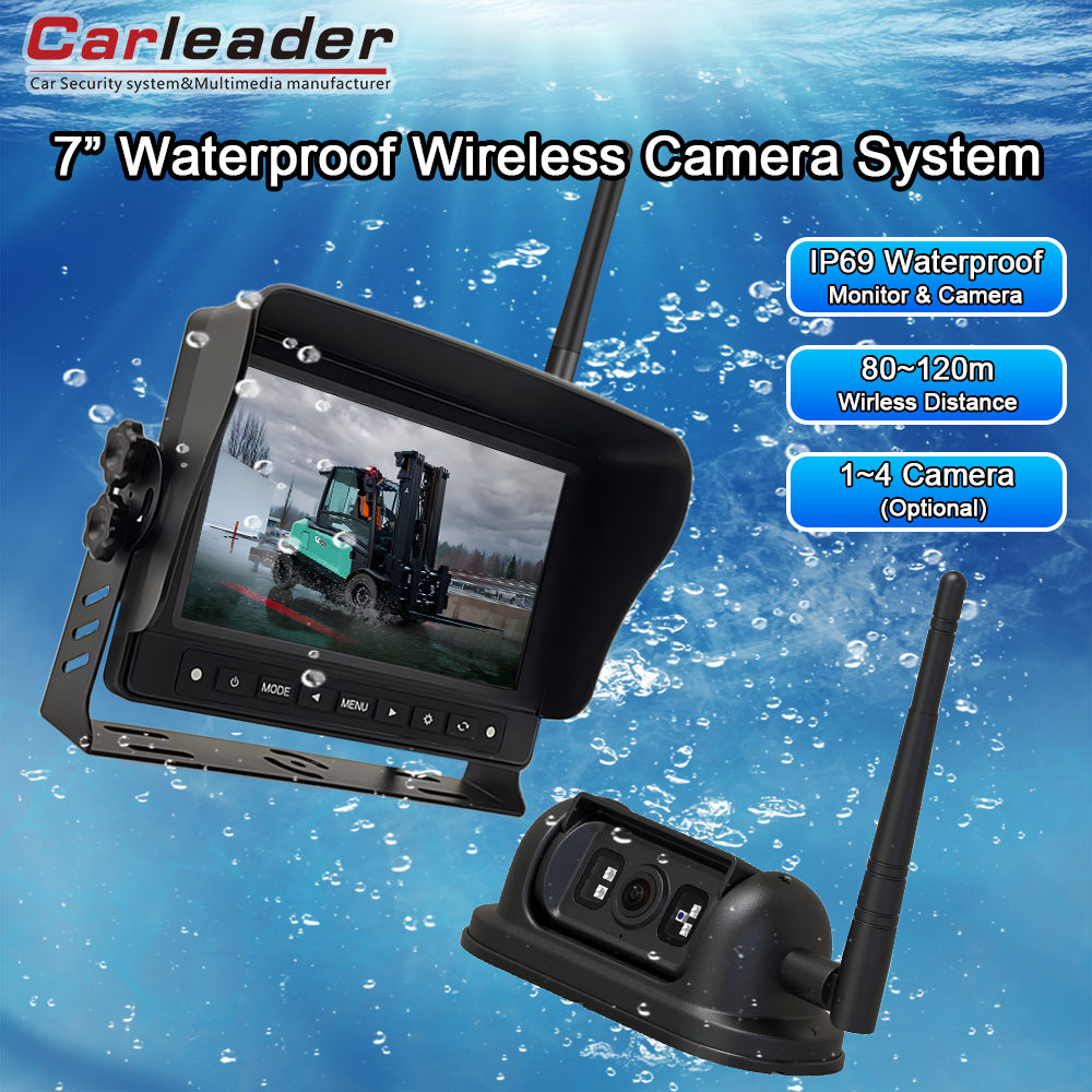 Aktualisieren Sie Ihre Überwachungsfunktionen mit Carleader 7-Zoll 2,4G Digital Wireless wasserdichtes Überwachungssystem