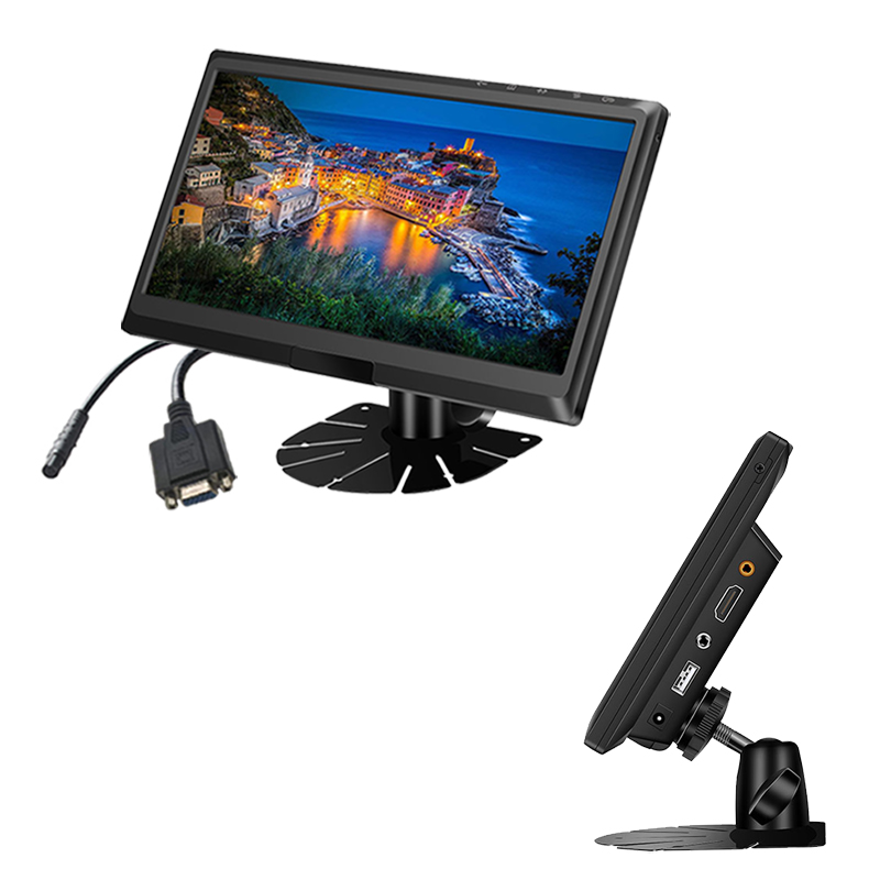 Carleader 9-Zoll-IPS-Bildschirm-HD-Monitor unterstützt CVBS+HD+VGA-Eingänge