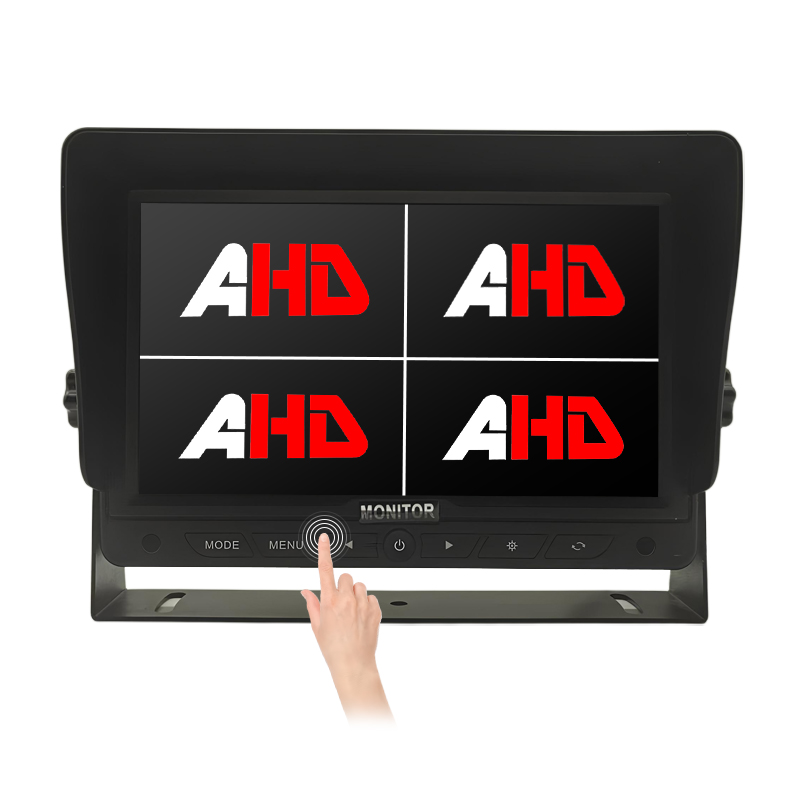 Carleader 7 Zoll Quad Split Screen AHD Touch Buttons Rückfahrmonitor