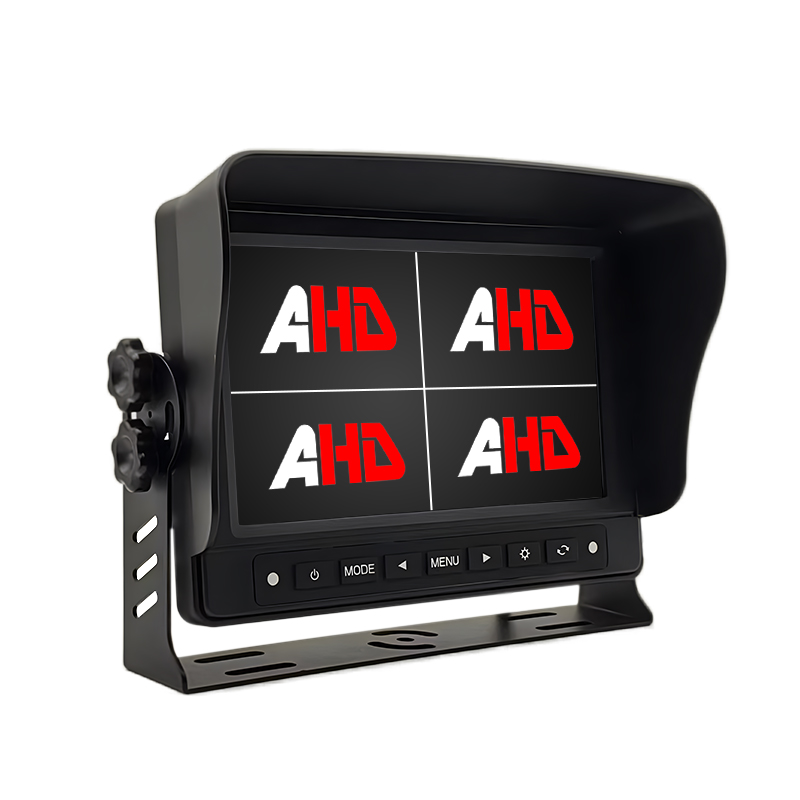 Carleader 7 Zoll wasserdichter Quad-Split-Display-Hochleistungs-LKW-Monitor
