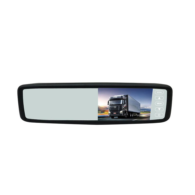 4,3-Zoll-TFT-Farb-Clip-on-Auto-Rückspiegelmonitor