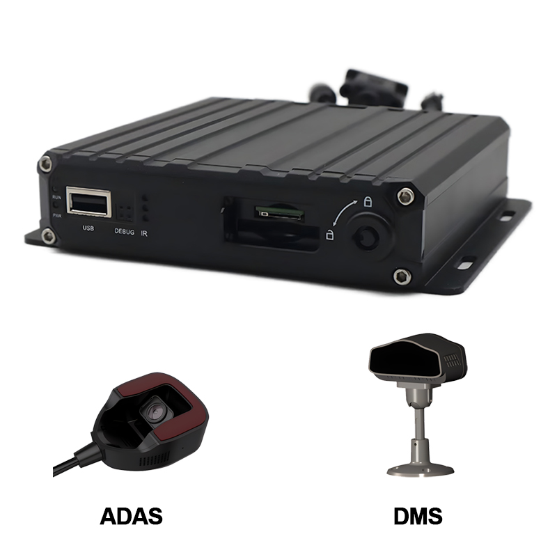 Intelligenter mobiler 4-Kanal-DVR mit KI und DSM- und ADAS-Kamera