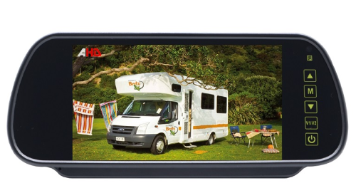 7'' Clip-on- und Stalk-Auto-Rückspiegelmonitor