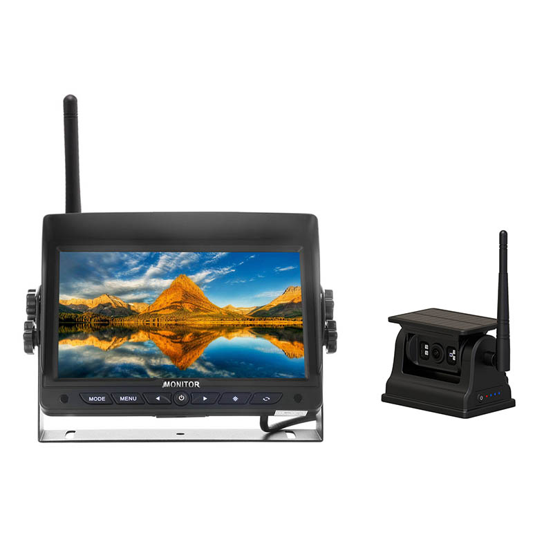 7 Zoll 2,4 g digitales Wireless Monitor Magnetic Solar Camera System