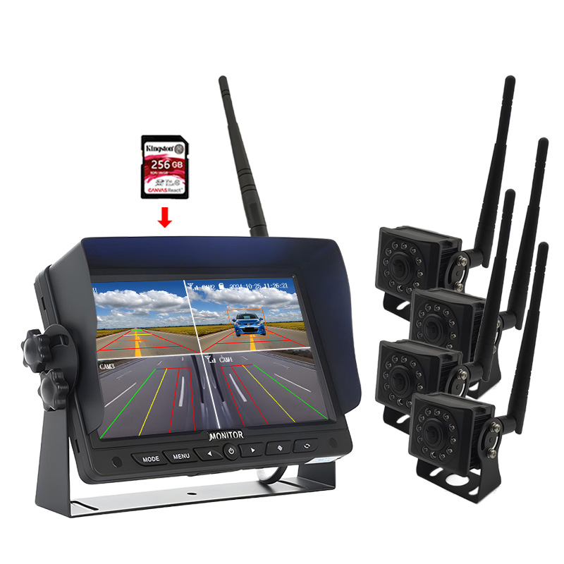 7 Zoll 2,4G Wireless Digital Monitor Kamerasystem mit AI-Funktion
