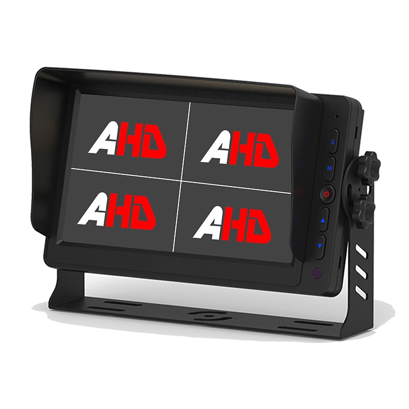 7-Zoll-4-Kanal-AHD-Eingänge-Quad-View-Display-Monitor