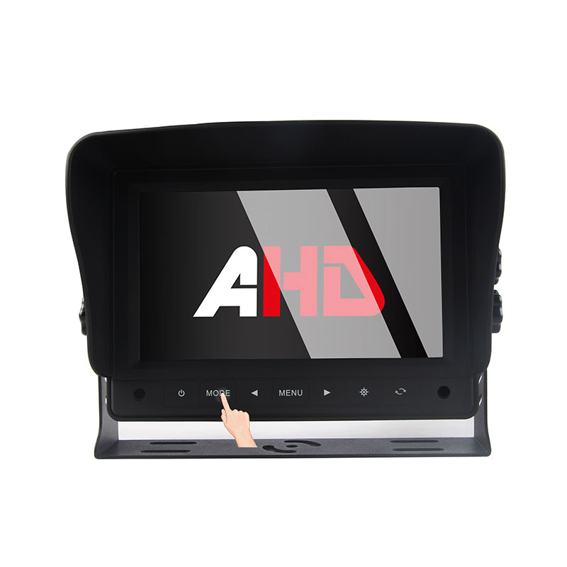 7-Zoll-Touch-Tasten 2CH Heavy Duty AHD Vehicle Montior