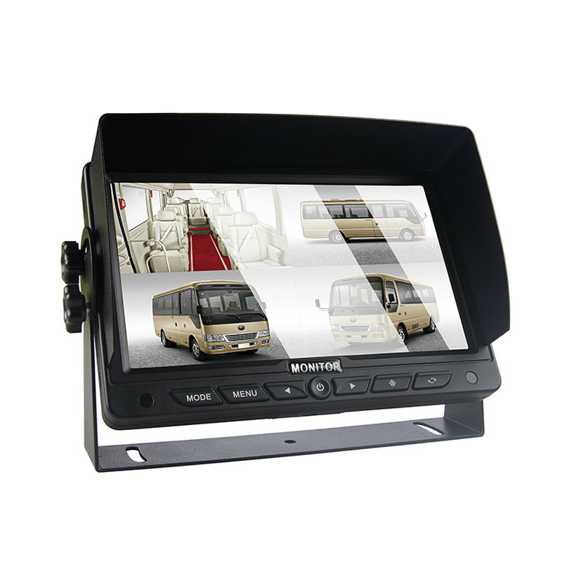 7-Zoll-LKW-Onboard-HD-Quad-Split-Monitor