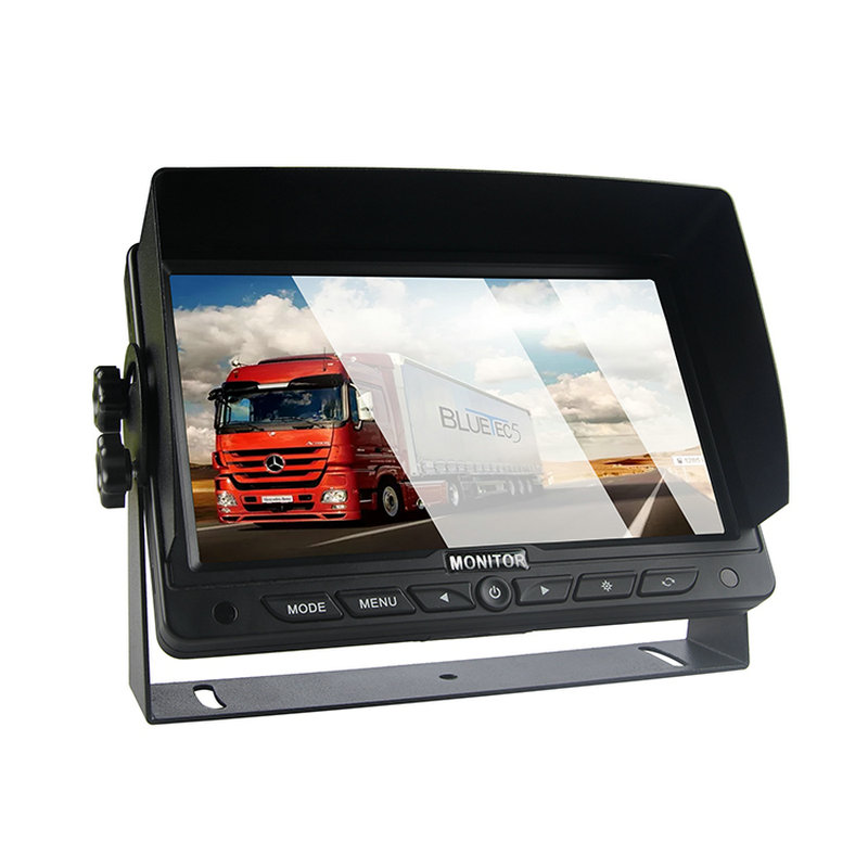 7-Zoll-Umkehrbildschirm Car Security Heavy Truck Dash Mount Display