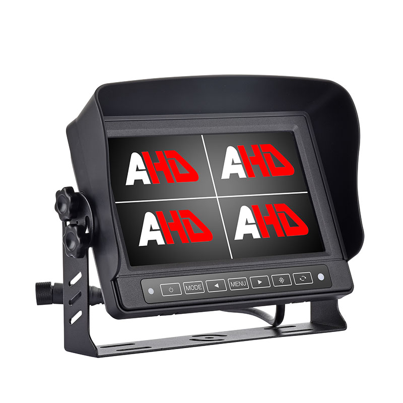 7-Zoll-wasserdichter Auto-Quad-AHD-Monitor mit Touch-Taste